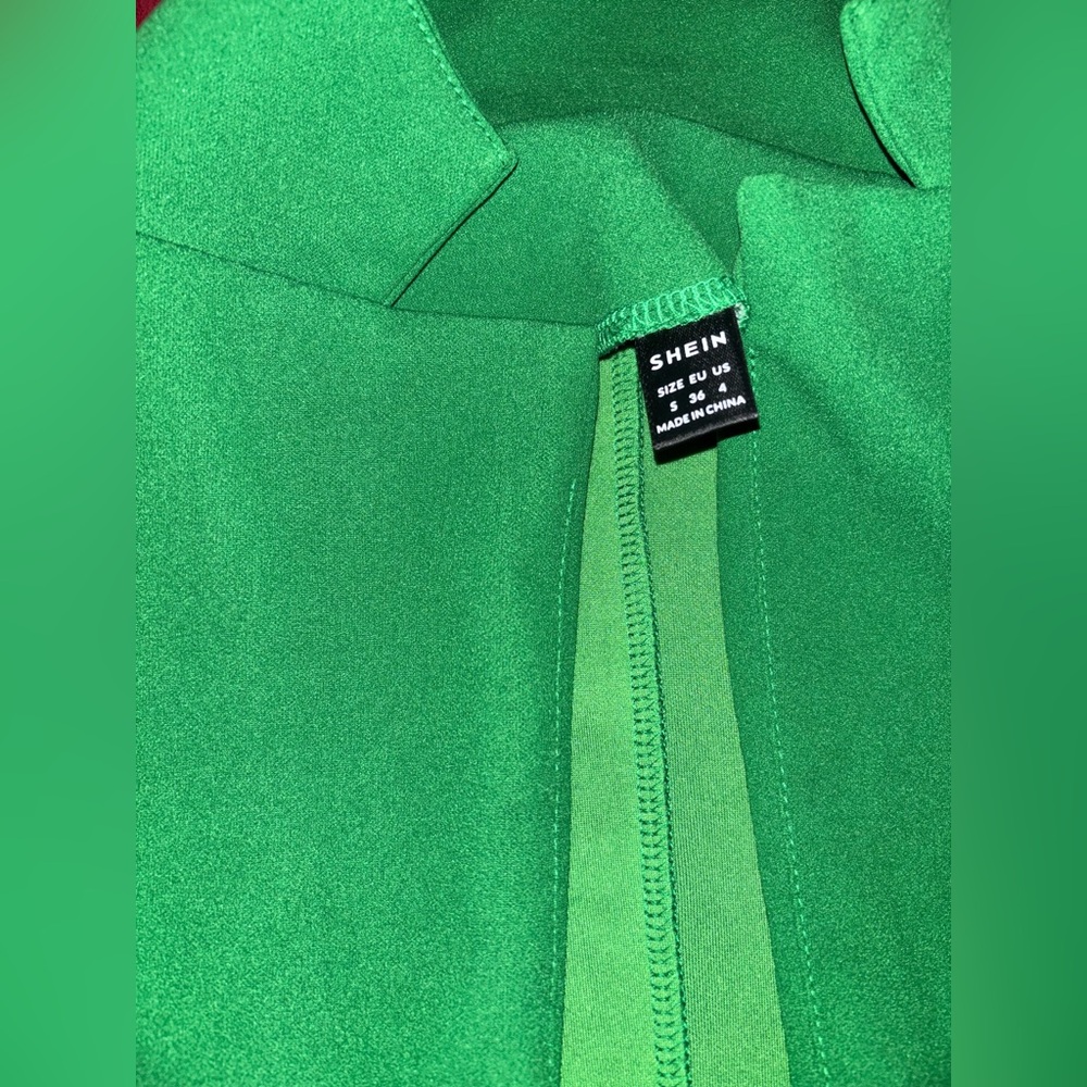 Shein SXY Elegant Green Women's Pantsuit 2pc Set - Picture 11 of 12